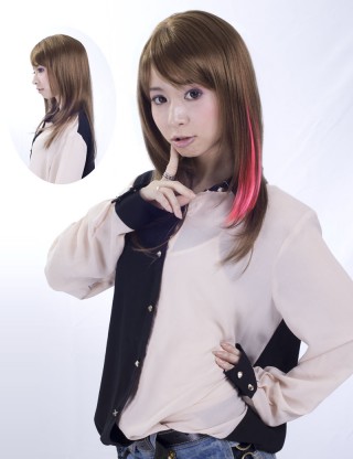 Wigs2you 接髪片 假髪女長直髪片 彩色一片式假髪片 短髪變長接髪片E-012